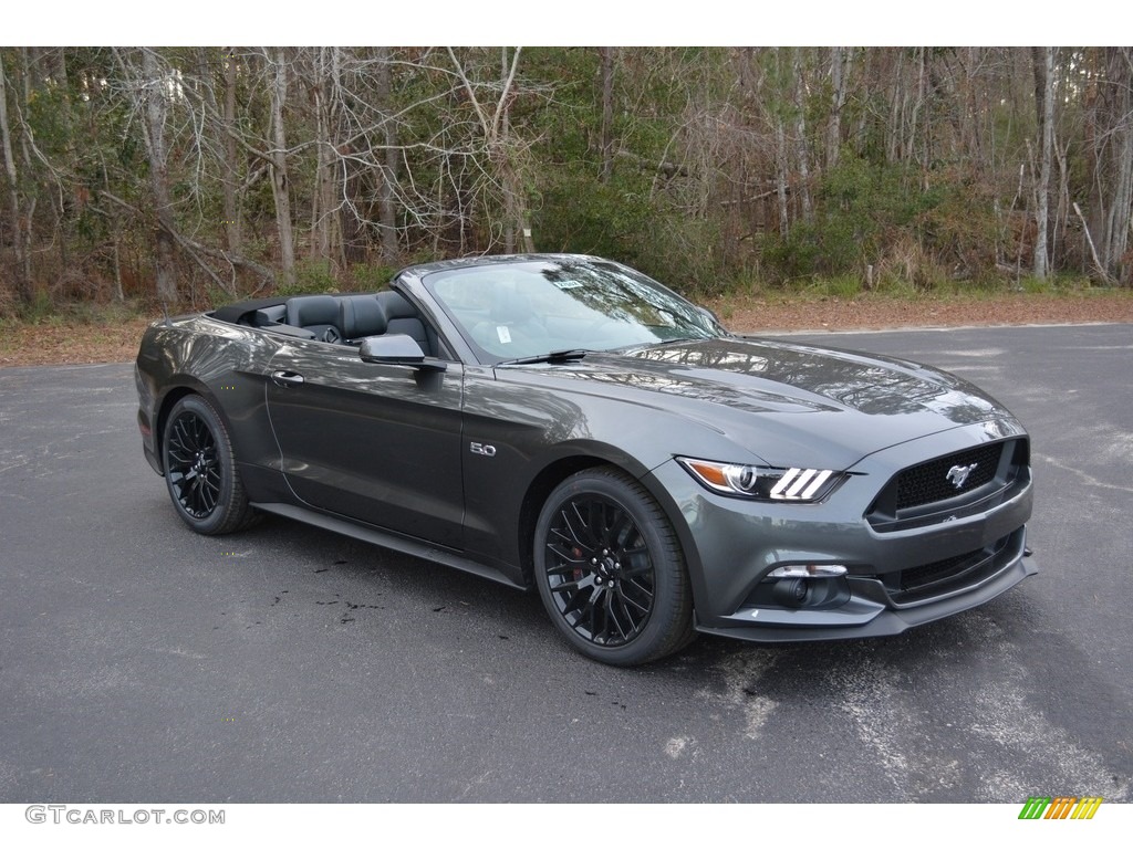 Magnetic 2017 Ford Mustang GT Premium Convertible Exterior Photo #117995161