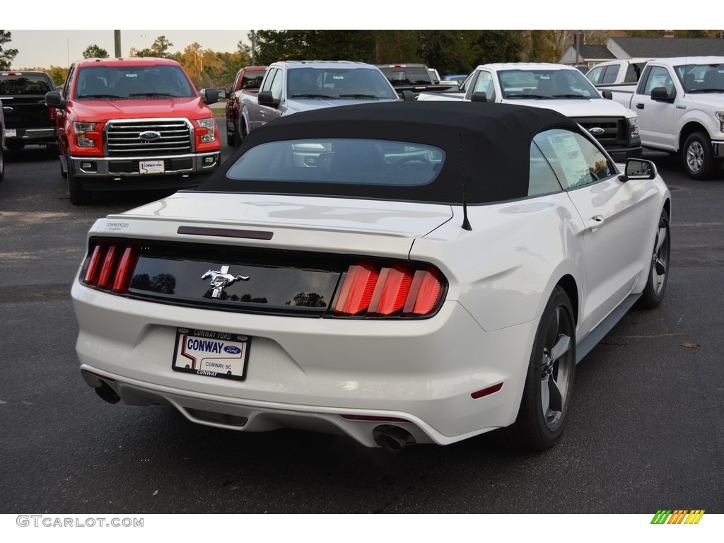 2017 Mustang V6 Convertible - Oxford White / Ebony photo #3