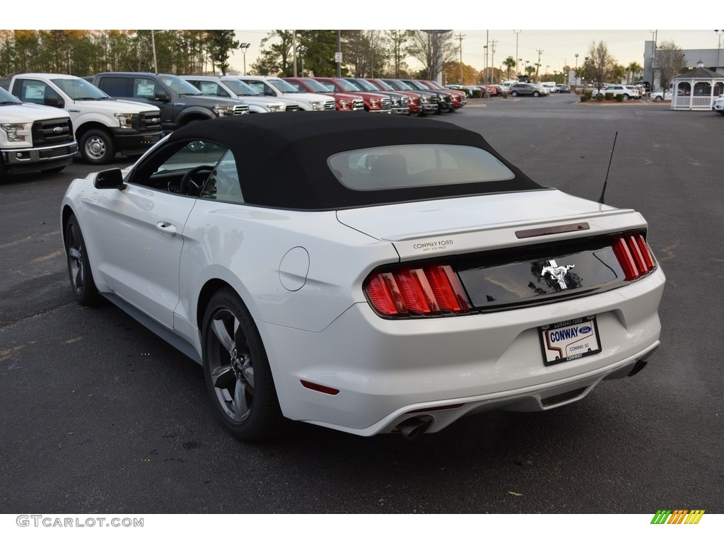 2017 Mustang V6 Convertible - Oxford White / Ebony photo #6