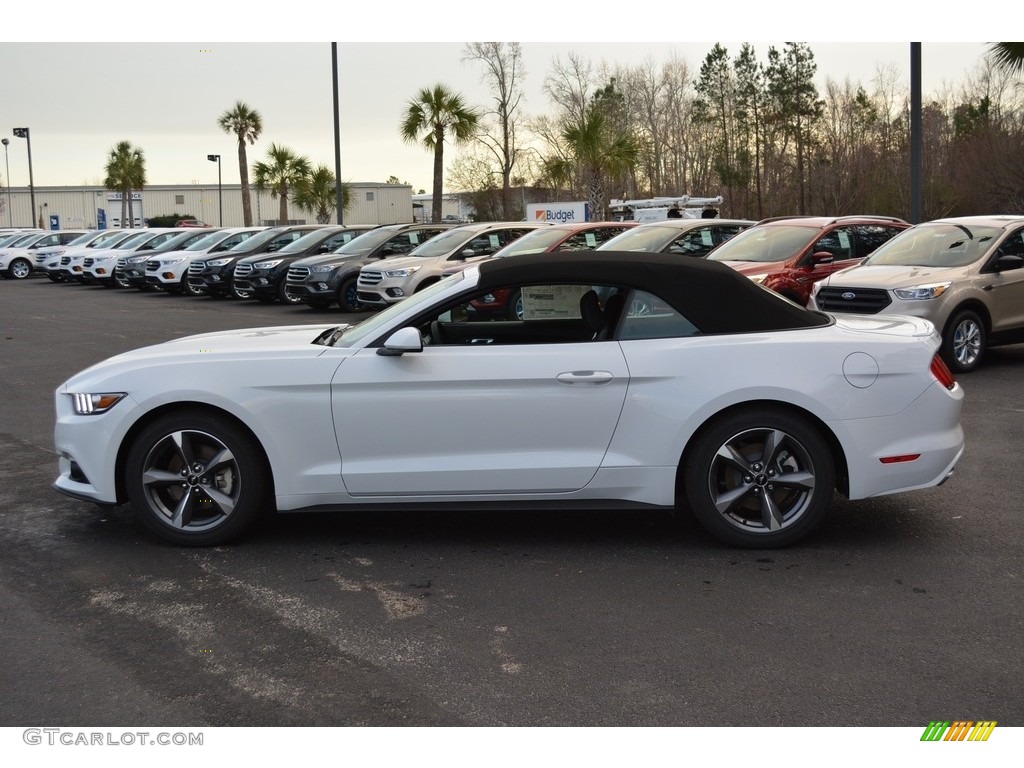 2017 Mustang V6 Convertible - Oxford White / Ebony photo #7