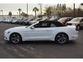 Oxford White 2017 Ford Mustang V6 Convertible Exterior