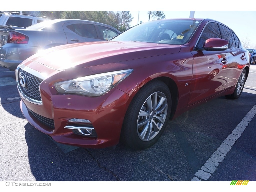 2015 Q50 3.7 - Venetian Ruby / Graphite photo #1