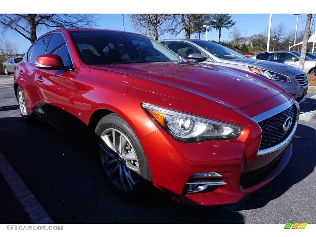 2015 Q50 3.7 - Venetian Ruby / Graphite photo #4