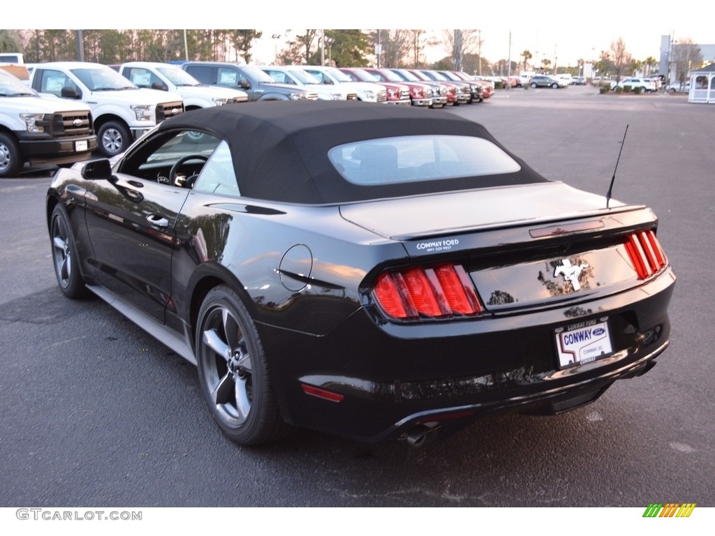 2017 Mustang V6 Convertible - Shadow Black / Ebony photo #6