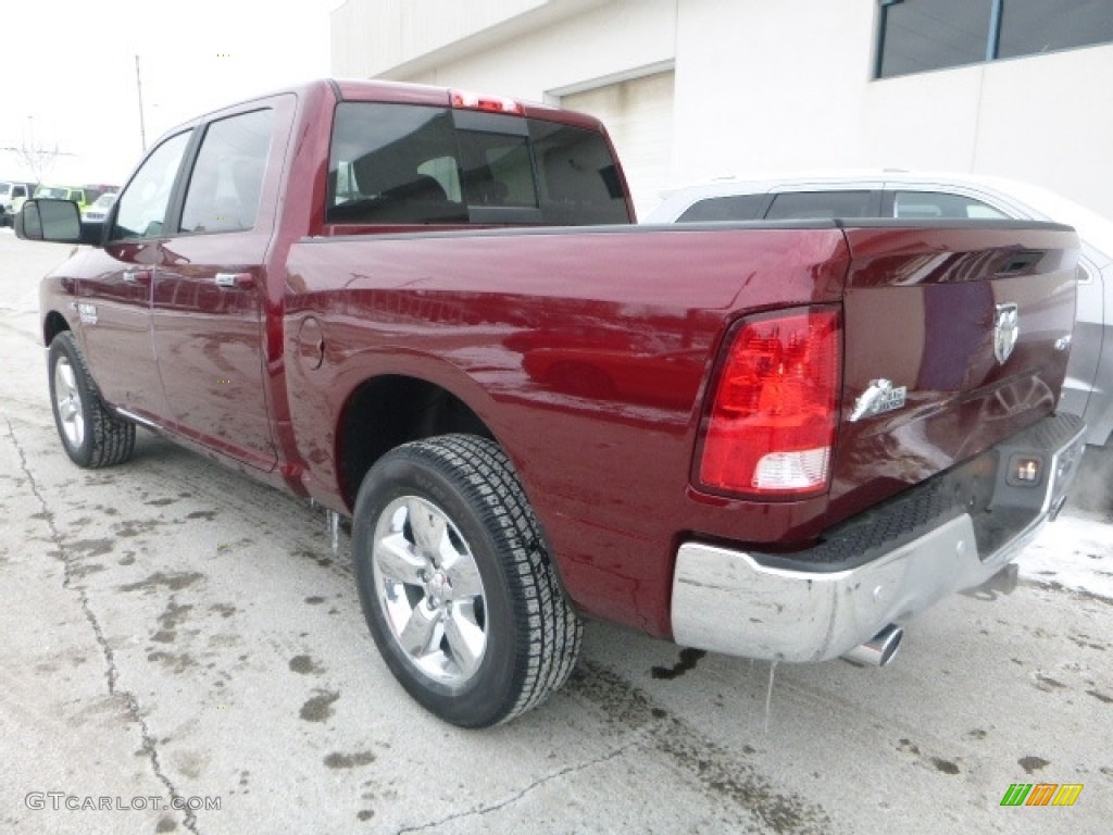 2017 1500 Big Horn Crew Cab 4x4 - Delmonico Red Pearl / Black/Diesel Gray photo #6