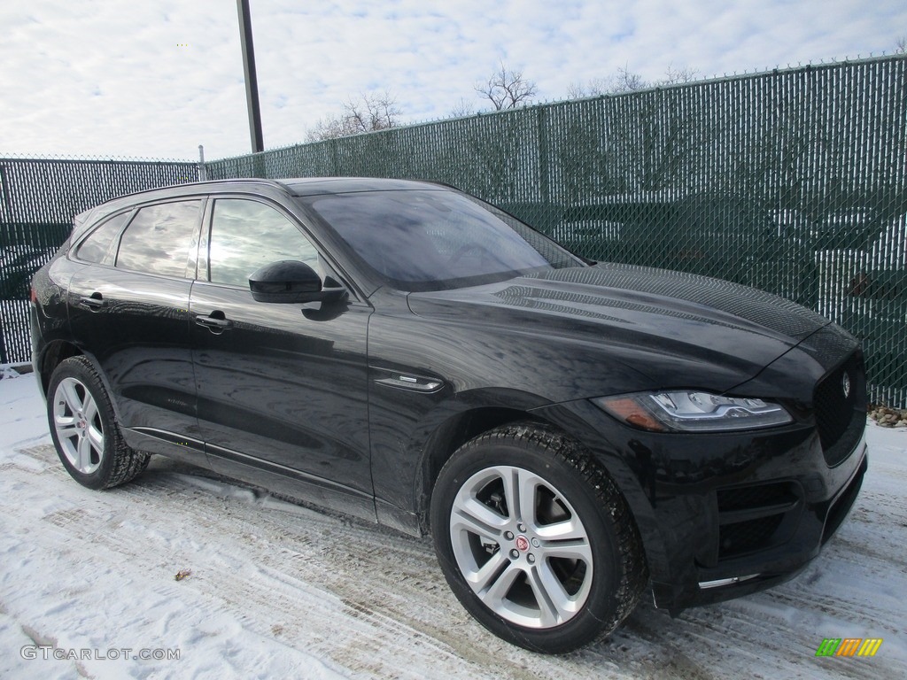 2017 F-PACE 35t AWD R-Sport - Ultimate Black / Jet w/Light Oyster photo #1