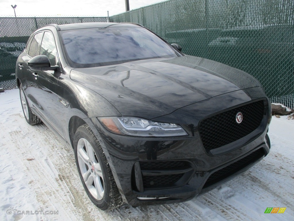 Ultimate Black 2017 Jaguar F-PACE 35t AWD R-Sport Exterior Photo #117997591