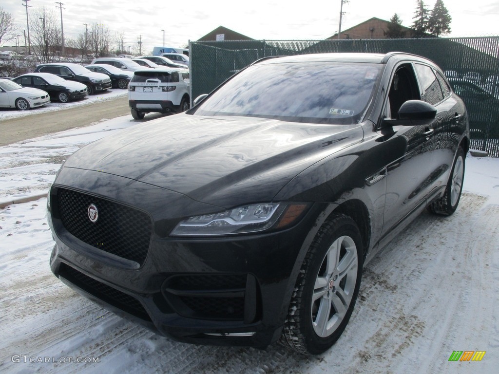 2017 F-PACE 35t AWD R-Sport - Ultimate Black / Jet w/Light Oyster photo #8