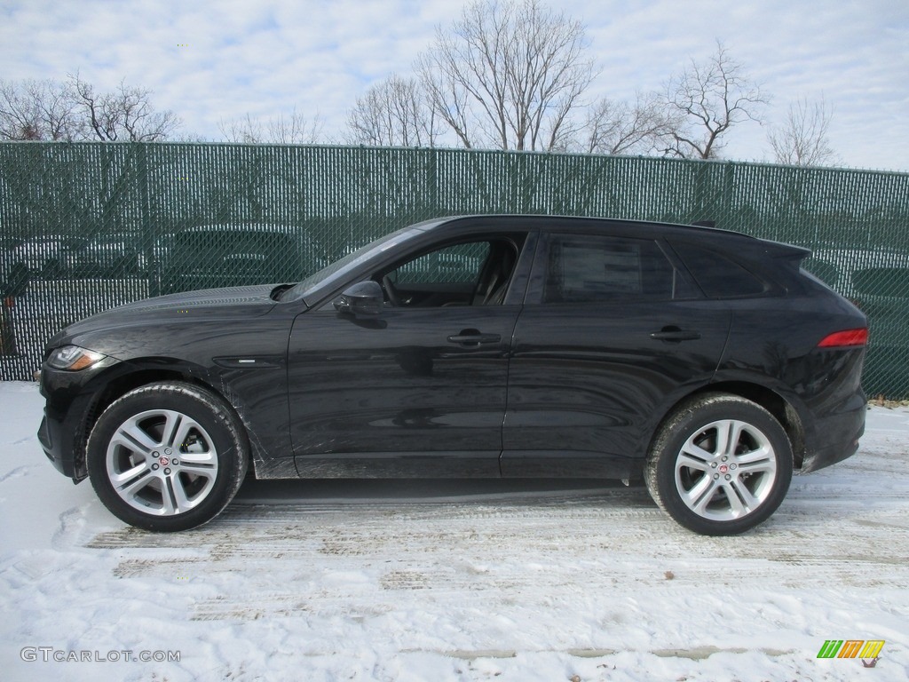 Ultimate Black 2017 Jaguar F-PACE 35t AWD R-Sport Exterior Photo #117997678