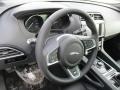 2017 Jaguar F-PACE Jet w/Light Oyster Interior Steering Wheel Photo