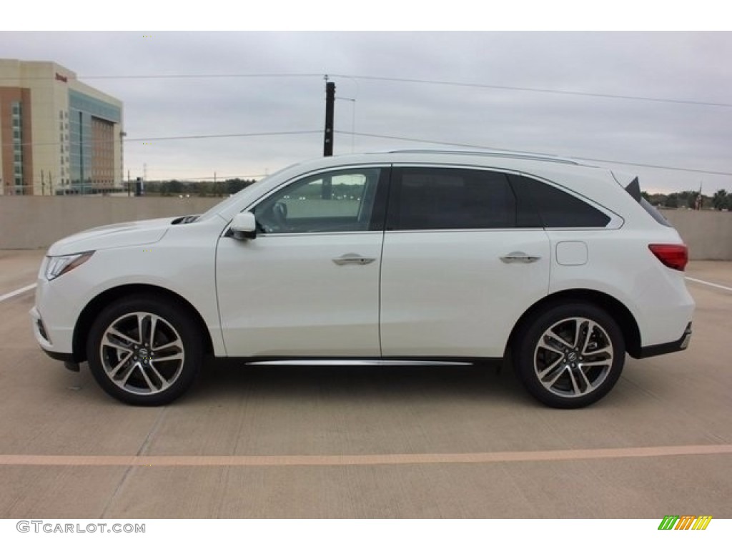 White Diamond Pearl 2017 Acura MDX Advance Exterior Photo #117999184