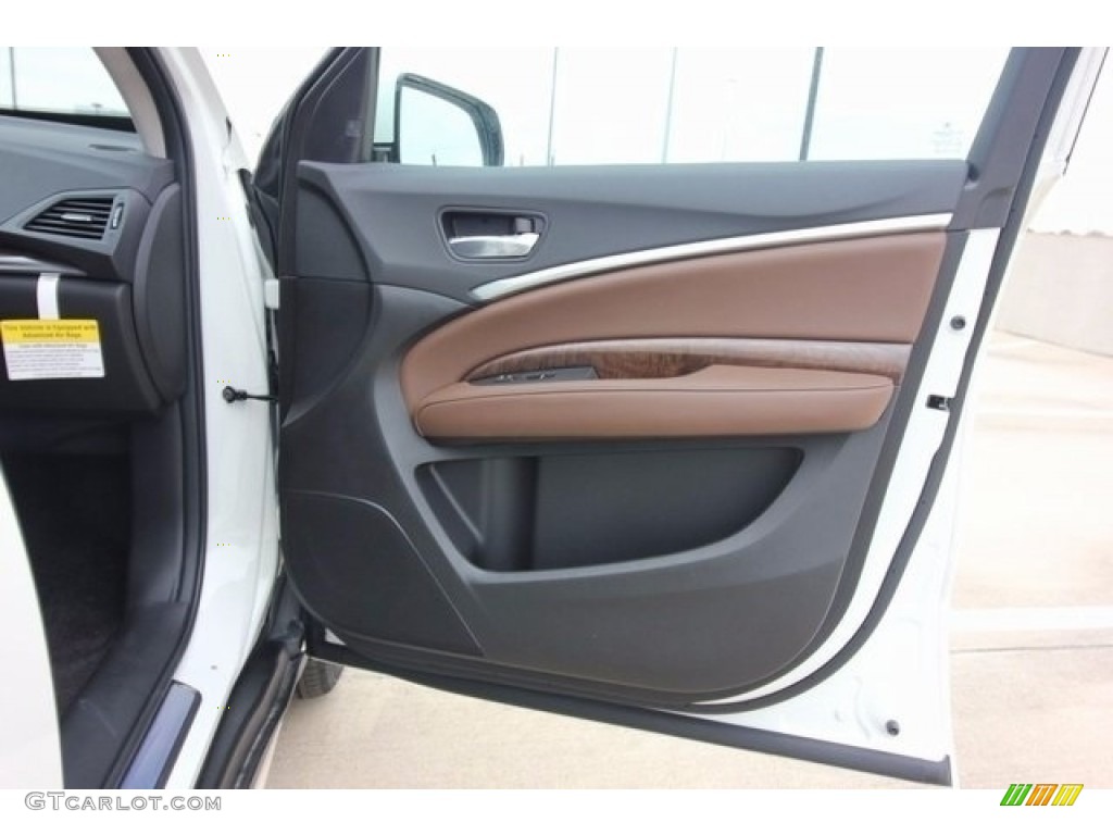 2017 Acura MDX Advance Espresso Door Panel Photo #117999555