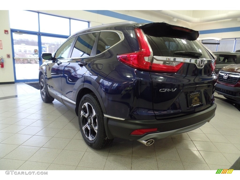 2017 CR-V Touring AWD - Obsidian Blue Pearl / Gray photo #2