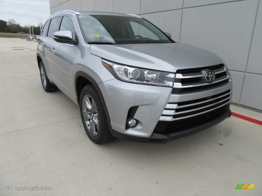 Celestial Silver Metallic 2017 Toyota Highlander Limited AWD Exterior Photo #118004224