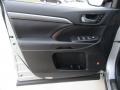 Black 2017 Toyota Highlander Limited AWD Door Panel
