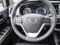 2017 Toyota Highlander Black Interior Steering Wheel Photo