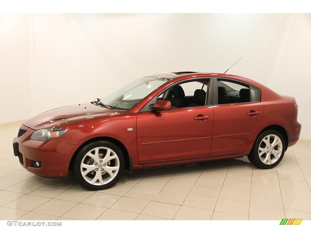 2009 MAZDA3 i Touring Sedan - Copper Red Mica / Black photo #3