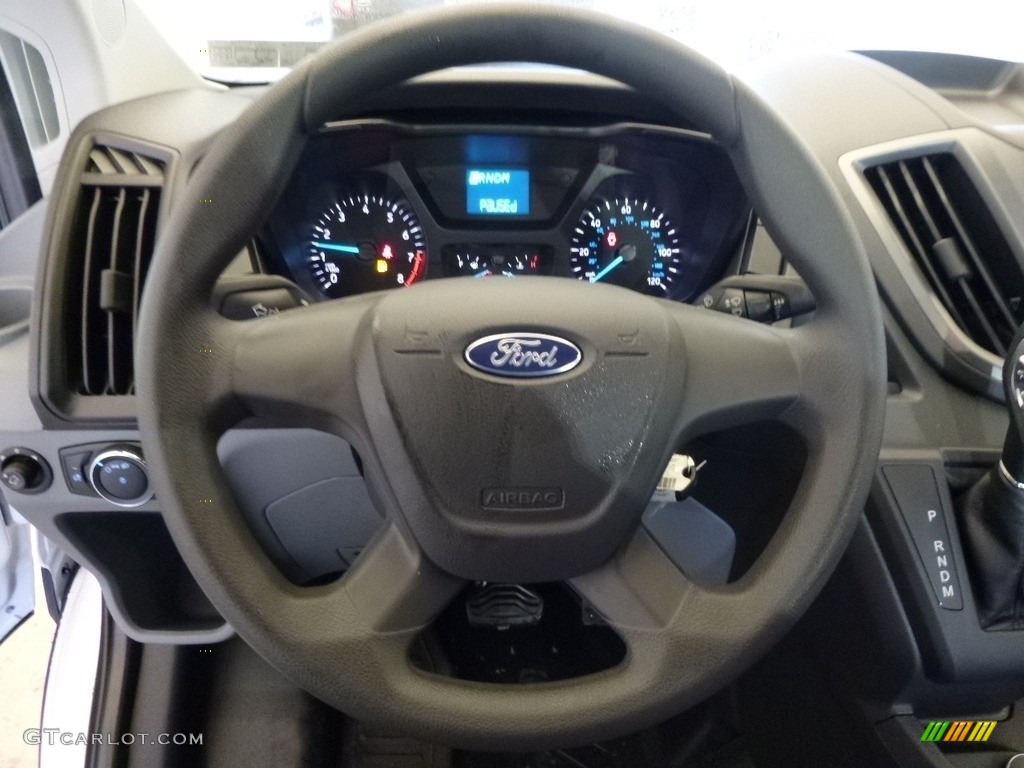 2017 Ford Transit Van 250 LR Regular Pewter Steering Wheel Photo #118012593