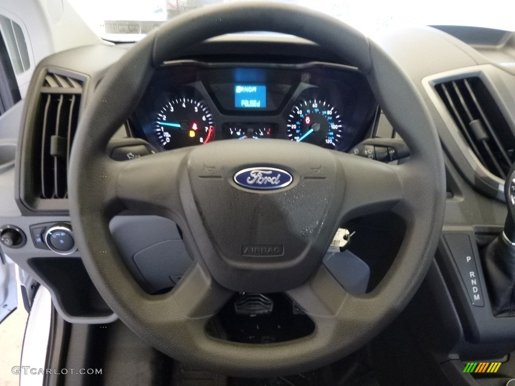 2017 Ford Transit Van 250 LR Regular Pewter Steering Wheel Photo #118012593
