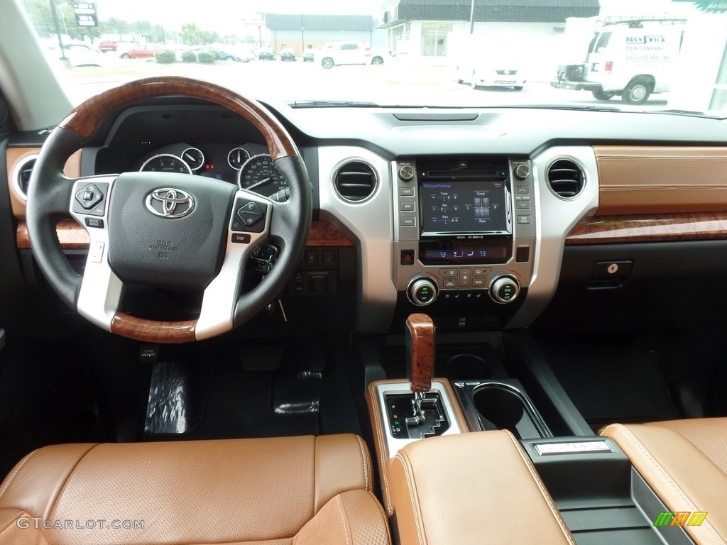 2016 Toyota Tundra 1794 CrewMax 4x4 1794 Black/Brown Dashboard Photo #118015458