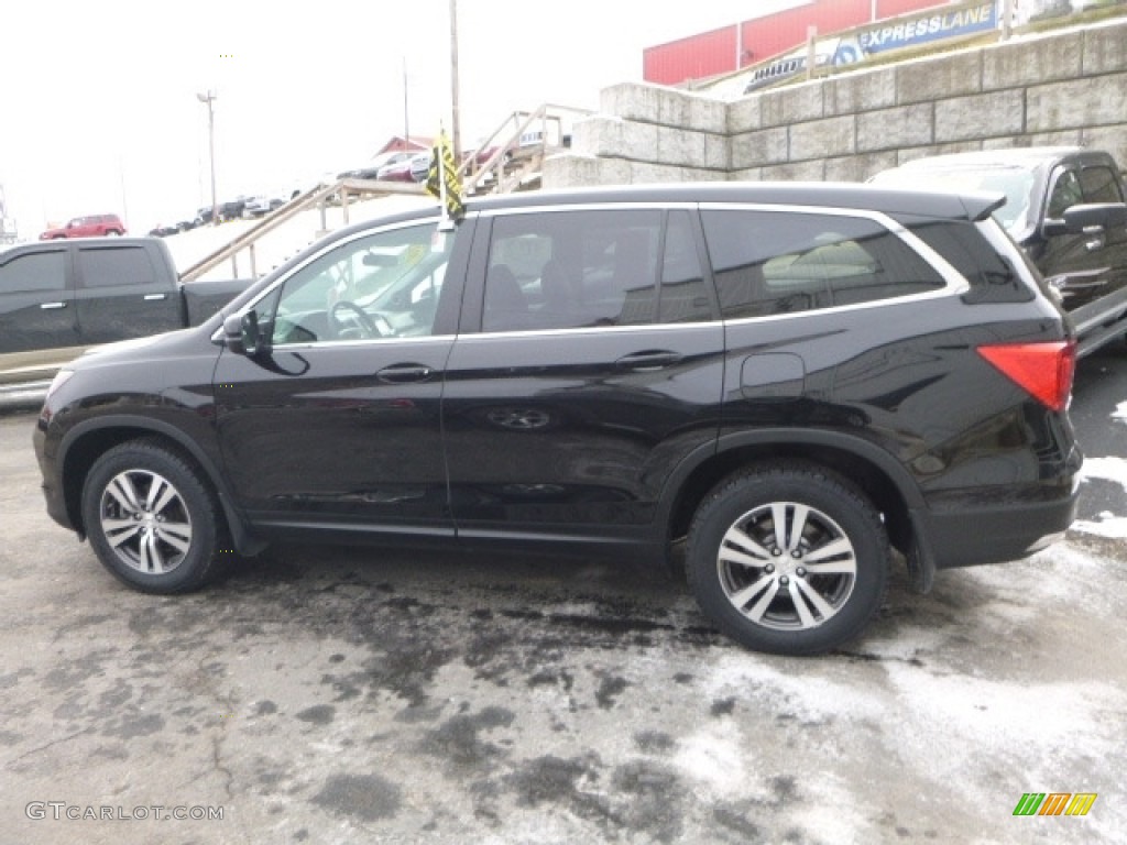 2016 Pilot EX AWD - Crystal Black Pearl / Gray photo #3