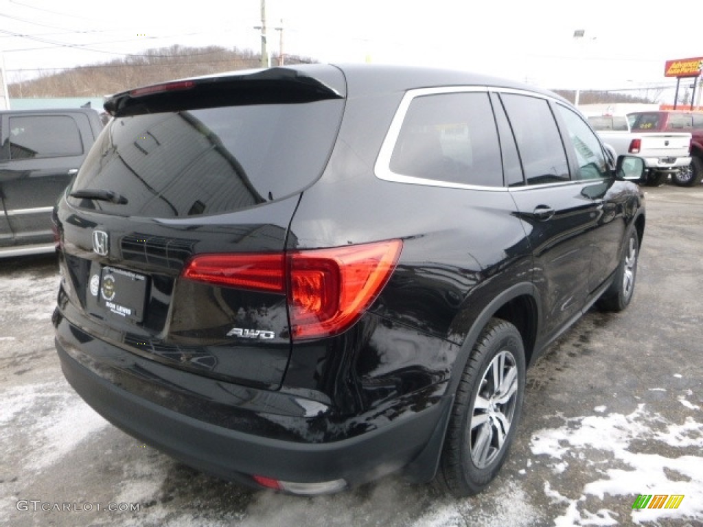 2016 Pilot EX AWD - Crystal Black Pearl / Gray photo #8