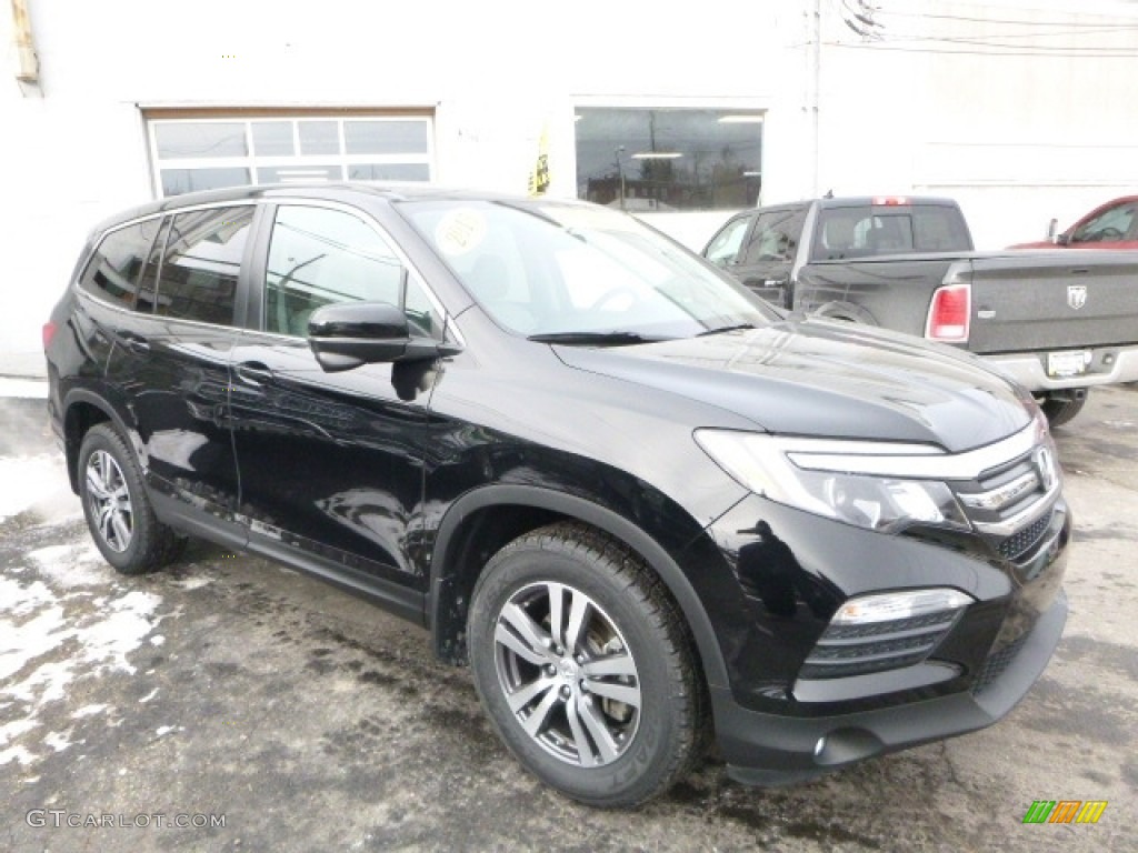2016 Pilot EX AWD - Crystal Black Pearl / Gray photo #12