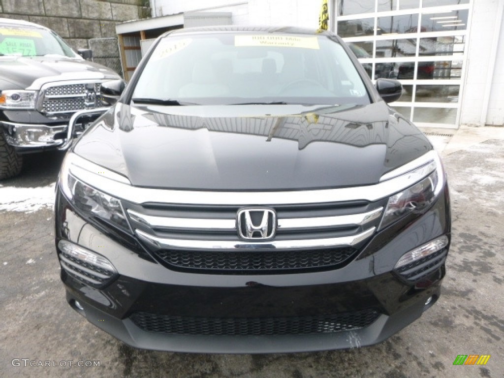 2016 Pilot EX AWD - Crystal Black Pearl / Gray photo #13