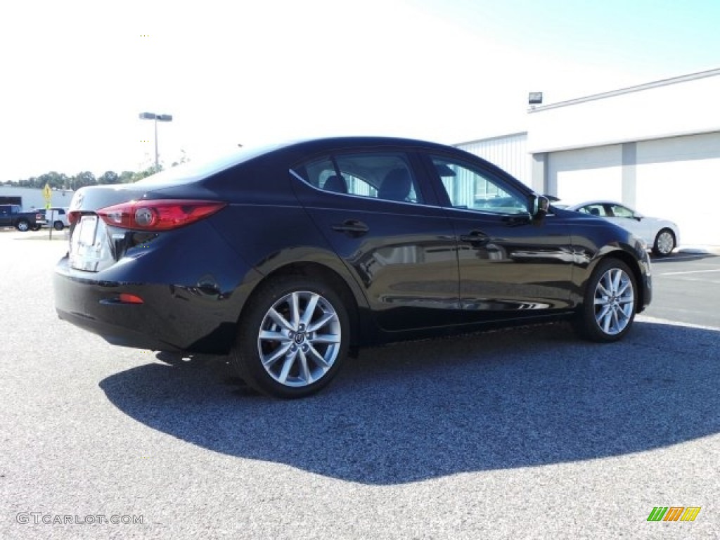 2017 MAZDA3 Touring 4 Door - Jet Black Mica / Black photo #3