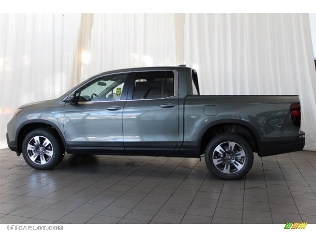 Forest Mist Metallic 2017 Honda Ridgeline RTL AWD Exterior Photo #118026396