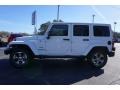 2017 Bright White Jeep Wrangler Unlimited Sahara 4x4  photo #4