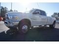 Pearl White - 3500 Laramie Crew Cab 4x4 Dual Rear Wheel Photo No. 3