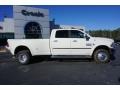 Pearl White - 3500 Laramie Crew Cab 4x4 Dual Rear Wheel Photo No. 7