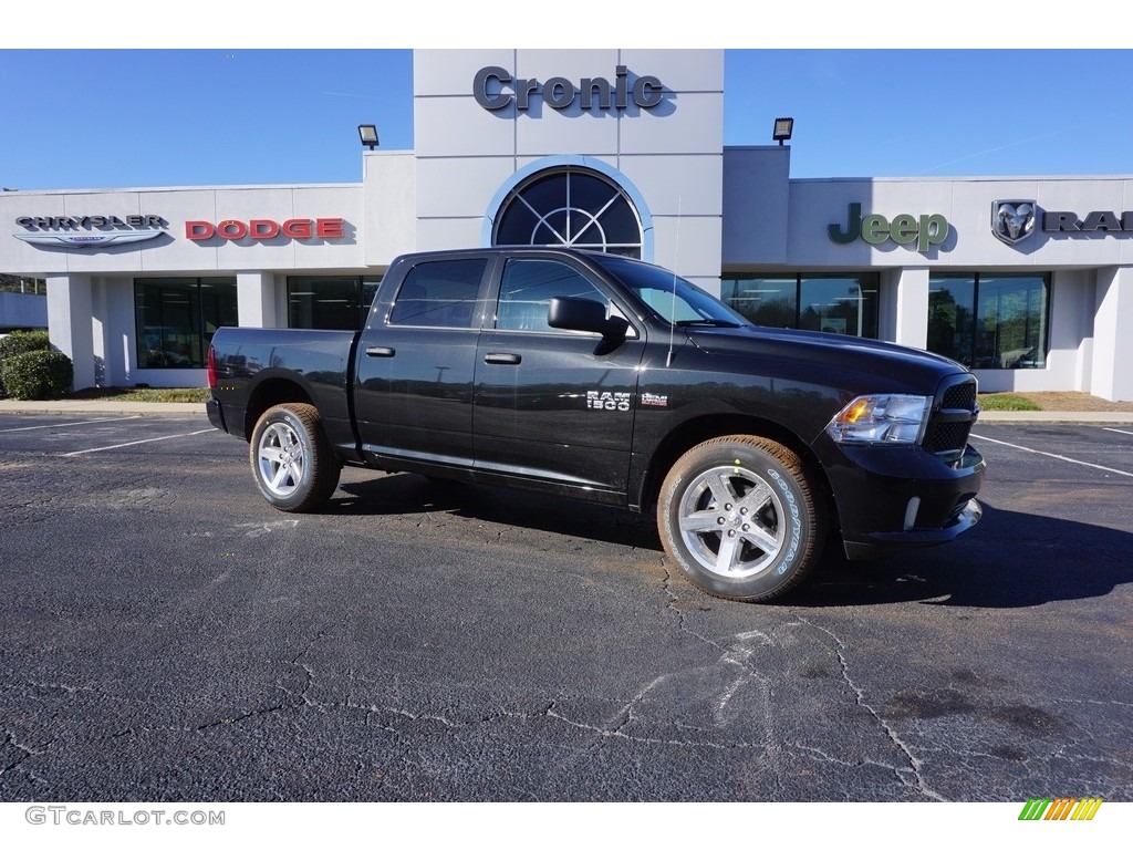2017 1500 Express Crew Cab - Brilliant Black Crystal Pearl / Black/Diesel Gray photo #1
