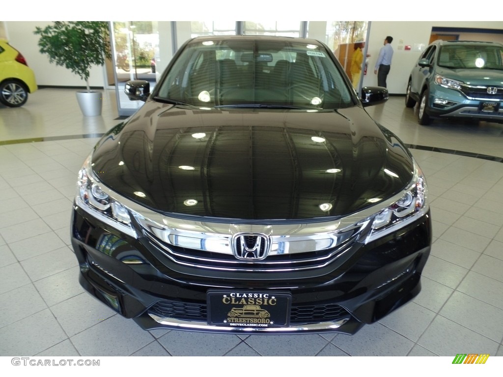 2017 Accord EX-L Sedan - Crystal Black Pearl / Black photo #1