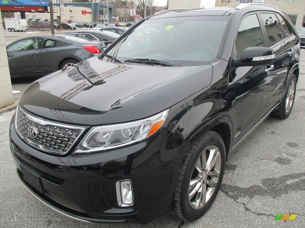 2014 Sorento SX V6 AWD - Ebony Black / Black photo #2