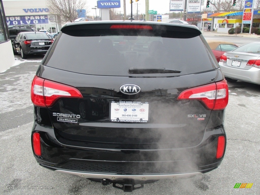 2014 Sorento SX V6 AWD - Ebony Black / Black photo #5