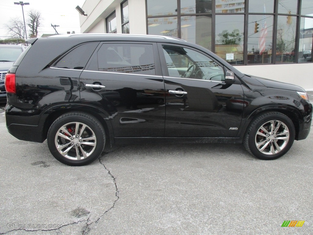 2014 Sorento SX V6 AWD - Ebony Black / Black photo #7