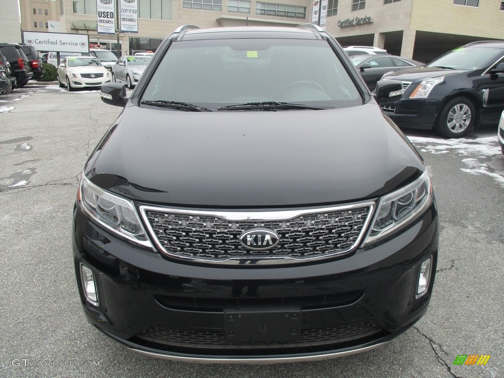 2014 Sorento SX V6 AWD - Ebony Black / Black photo #9