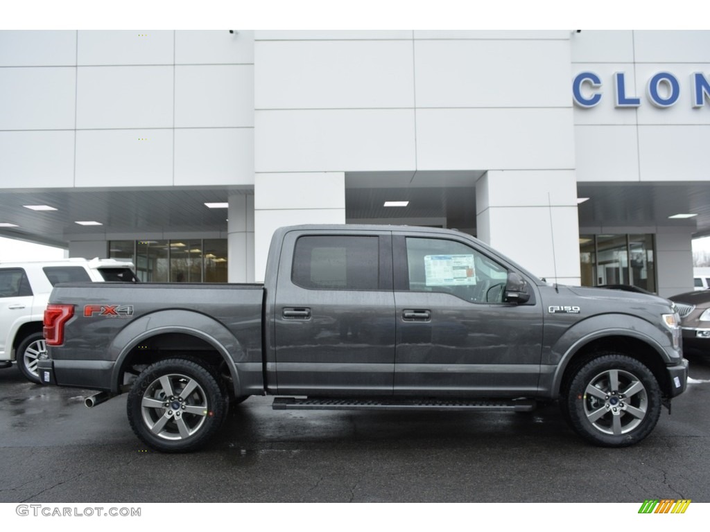 2017 F150 Lariat SuperCrew 4X4 - Magnetic / Black photo #2