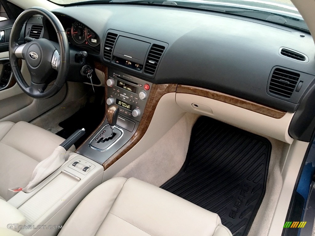 2008 Outback 2.5i Limited Wagon - Newport Blue Pearl / Warm Ivory photo #11