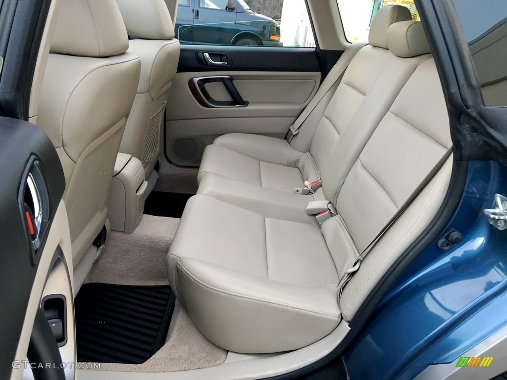 2008 Outback 2.5i Limited Wagon - Newport Blue Pearl / Warm Ivory photo #14