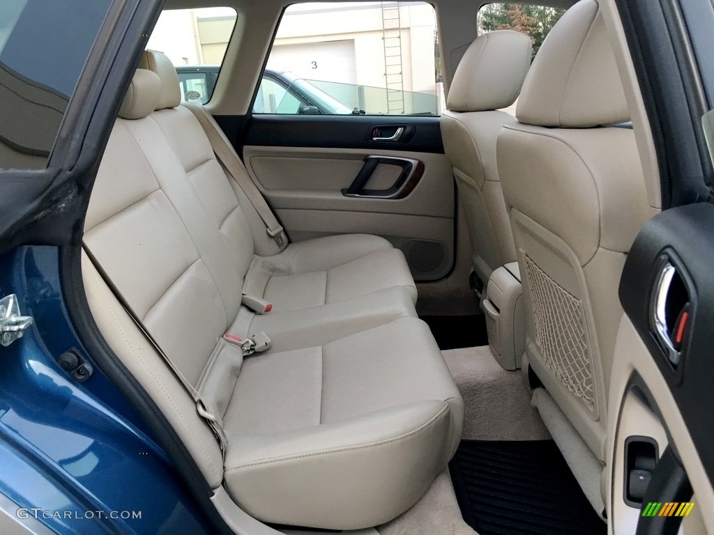 2008 Outback 2.5i Limited Wagon - Newport Blue Pearl / Warm Ivory photo #15