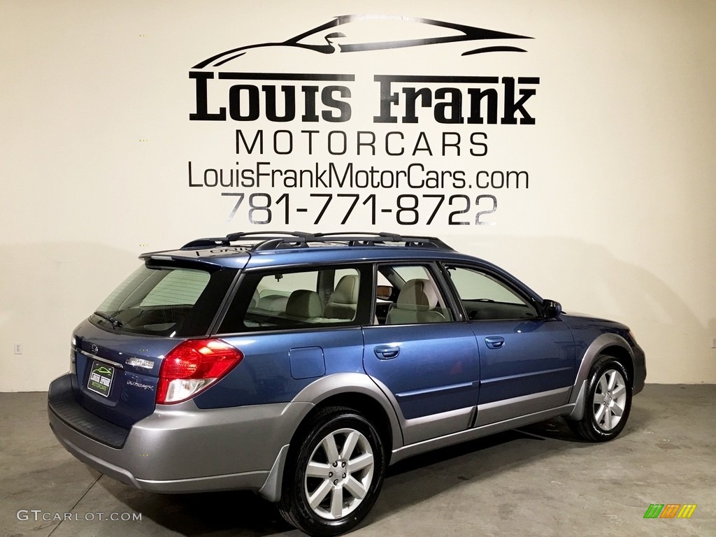 2008 Outback 2.5i Limited Wagon - Newport Blue Pearl / Warm Ivory photo #18