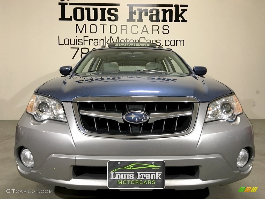 2008 Outback 2.5i Limited Wagon - Newport Blue Pearl / Warm Ivory photo #24
