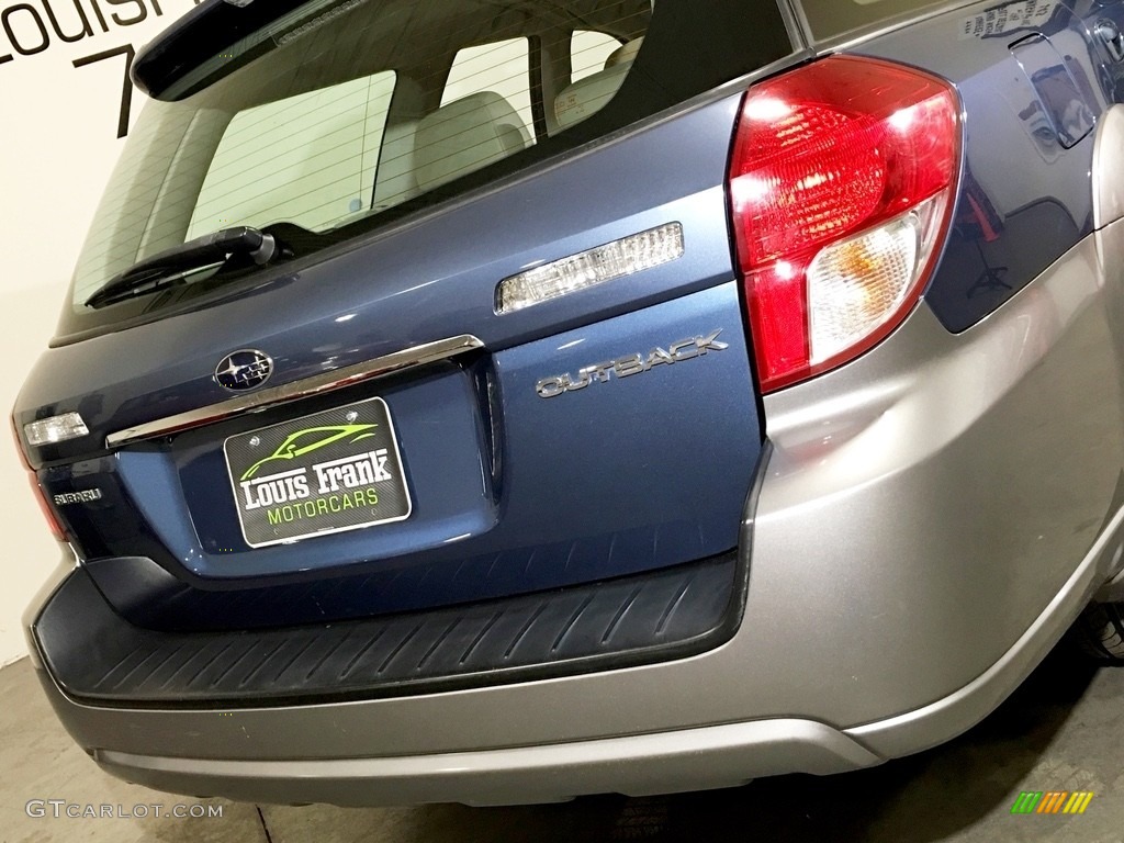 2008 Outback 2.5i Limited Wagon - Newport Blue Pearl / Warm Ivory photo #26