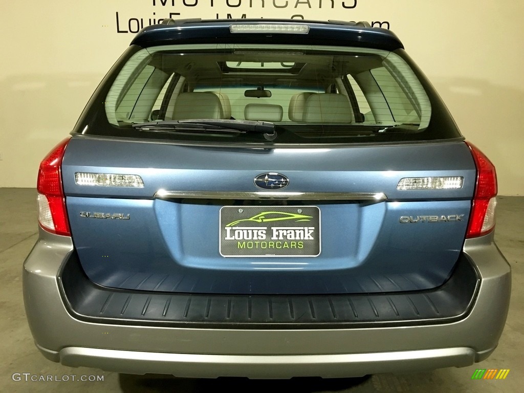 2008 Outback 2.5i Limited Wagon - Newport Blue Pearl / Warm Ivory photo #27