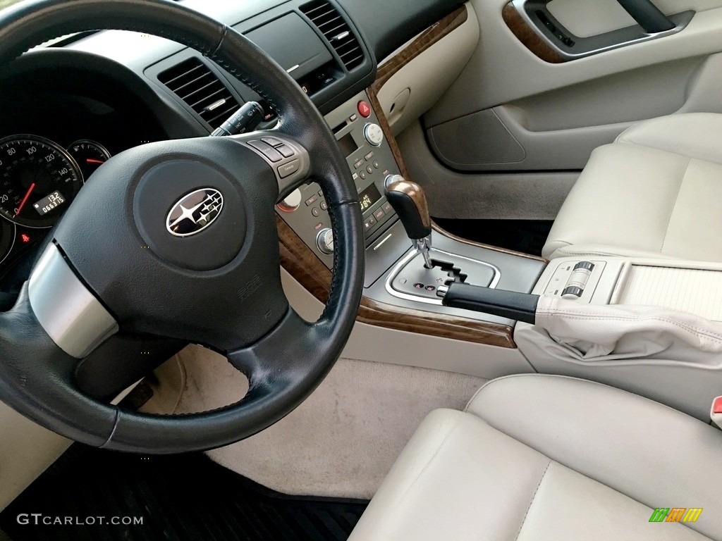 2008 Outback 2.5i Limited Wagon - Newport Blue Pearl / Warm Ivory photo #44