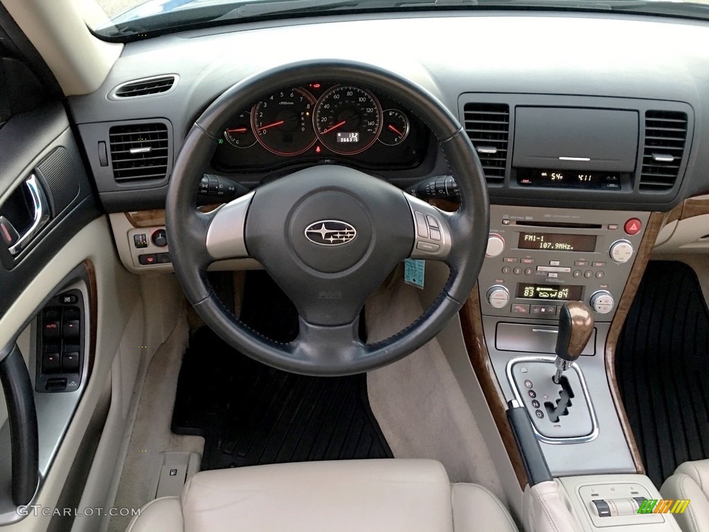 2008 Outback 2.5i Limited Wagon - Newport Blue Pearl / Warm Ivory photo #45