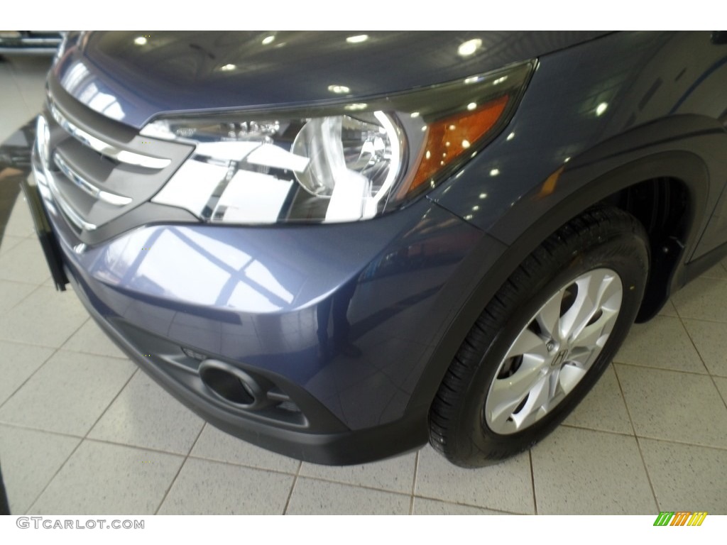 2014 CR-V EX AWD - Twilight Blue Metallic / Gray photo #5